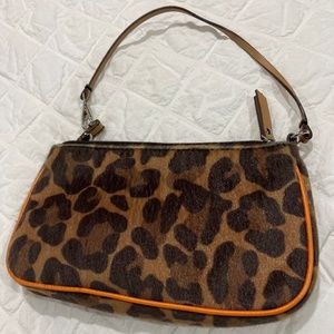 Loft Faux Leopard Print purse